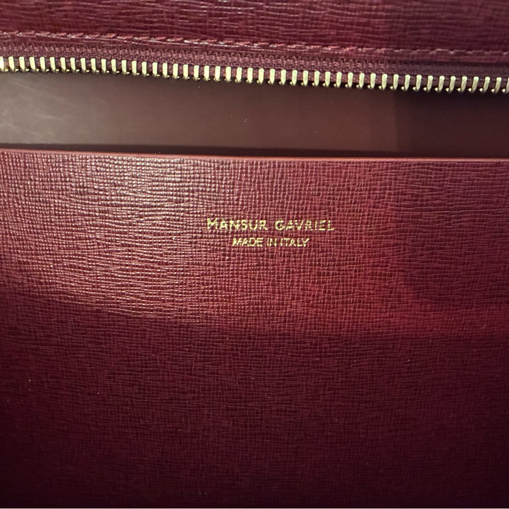Mansur Gavriel Claret small zip Tote - Picture 5 of 12